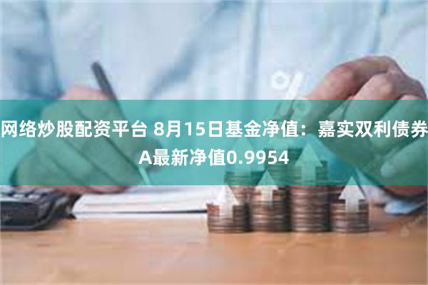 网络炒股配资平台 8月15日基金净值：嘉实双利债券A最新净值0.9954