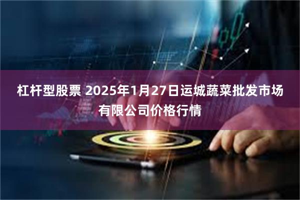 杠杆型股票 2025年1月27日运城蔬菜批发市场有限公司价格行情